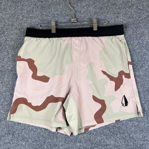 Tachuntfish THF Athletic Shorts Mens XL Brown Desert Camo DCU Stretch Combat
